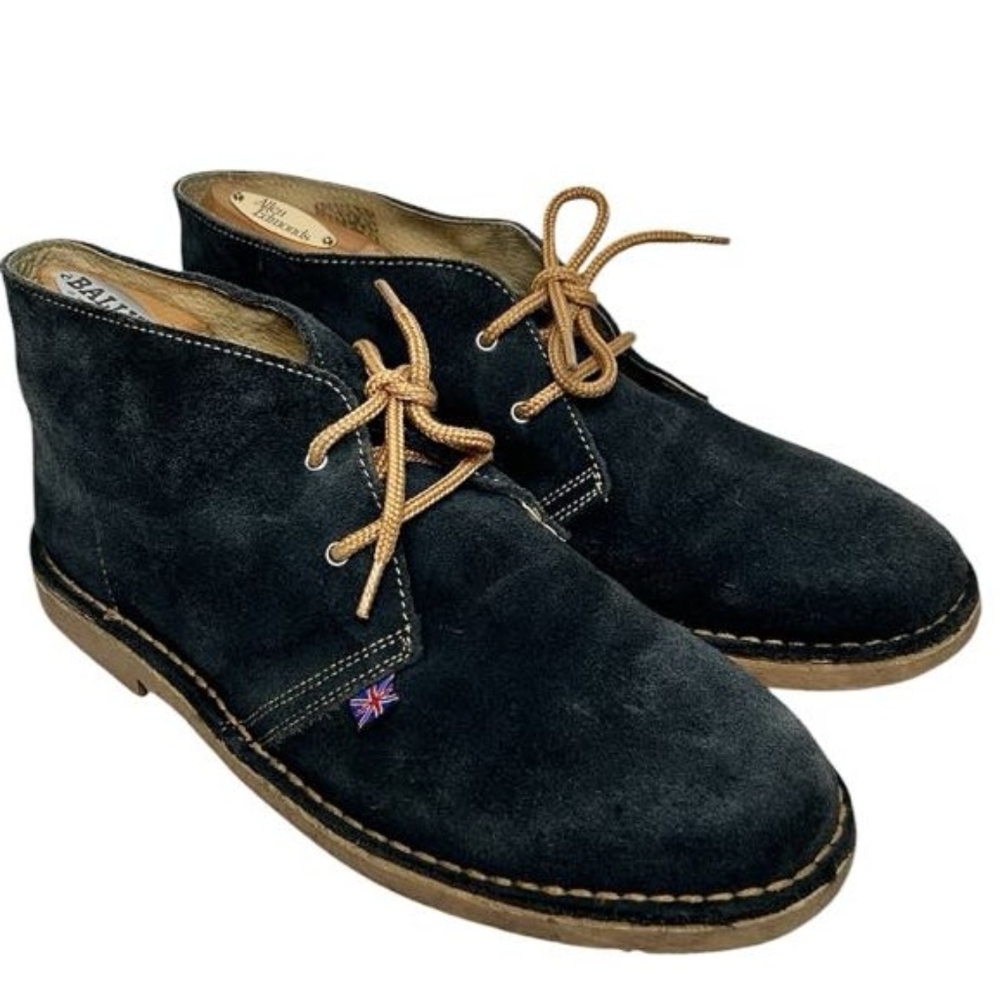 Ben Sherman navy blue suede chukka desert boots sz 43
